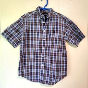 POLO Ralph Lauren boys small red/yellow/blue, Button Down